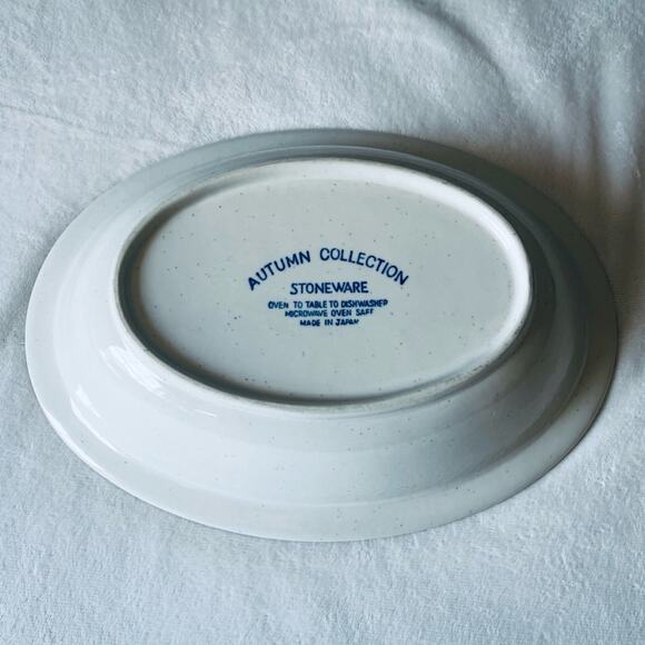 Vintage Autumn Collection Speckled Stoneware Serving Dish Bowl Cookware - Picture 9 of 12